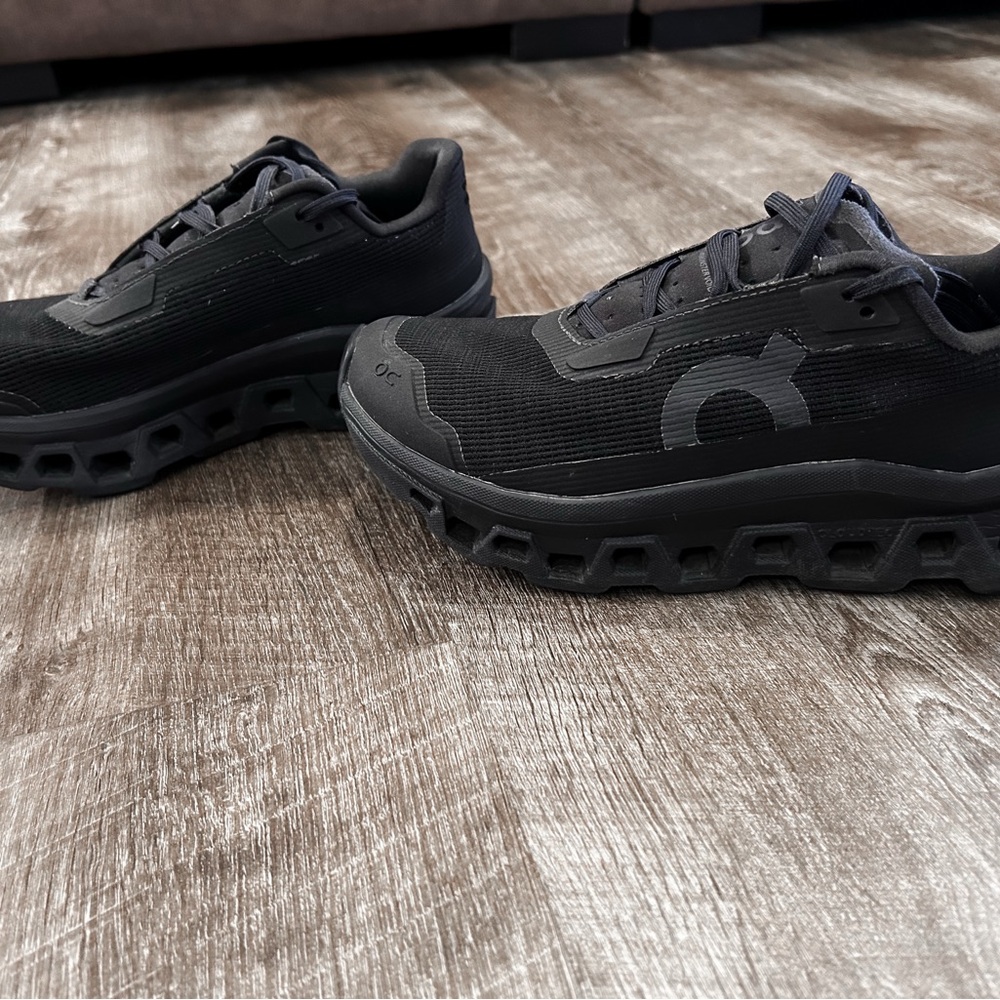 On Cloudmonster Void Black Athletic Running Shoes - image 2